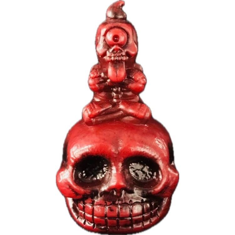 Issun Dokuro Red on Black by Skull Toys (Takeuchi Yu)