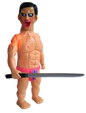 JINGI a guy (pink loincloth) created by Punk Drunkers, Dehara Yukinori