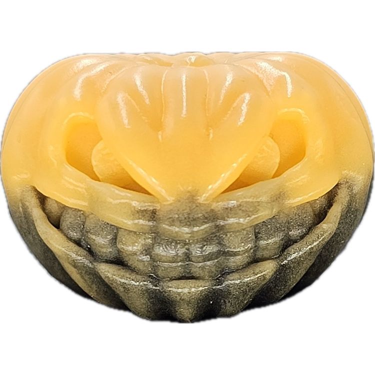 Jack-o-Lantern Icky Lanyard Bead by Glow Man Dan