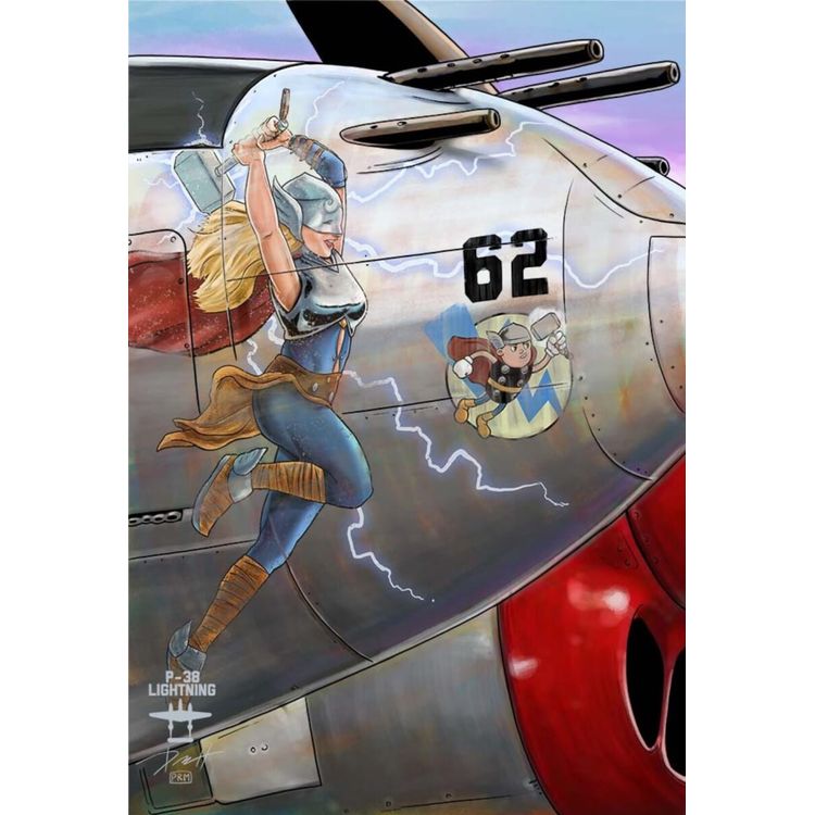 Jane Foster Thor P-38 Lightning Nose by Adventures of the 19XX