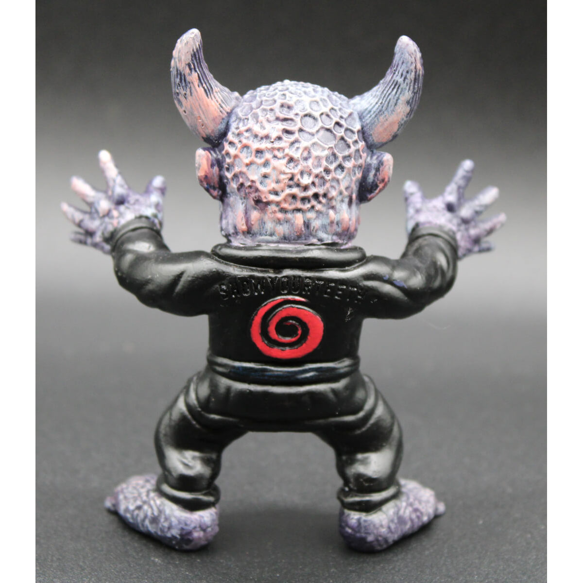 Jiujitsu Yōkai Black Belt with Florescent Pink Old Man River Mask