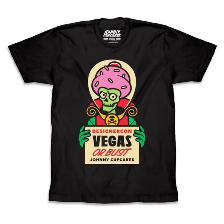 Johnny Cupcakes Shirt (Vegas or Bust) DCon 2025 by Johnny Cupcakes