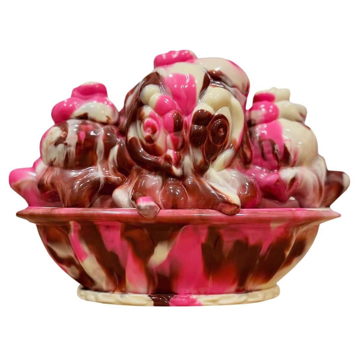 Kaiju Cream Neapolitan Triple Marble