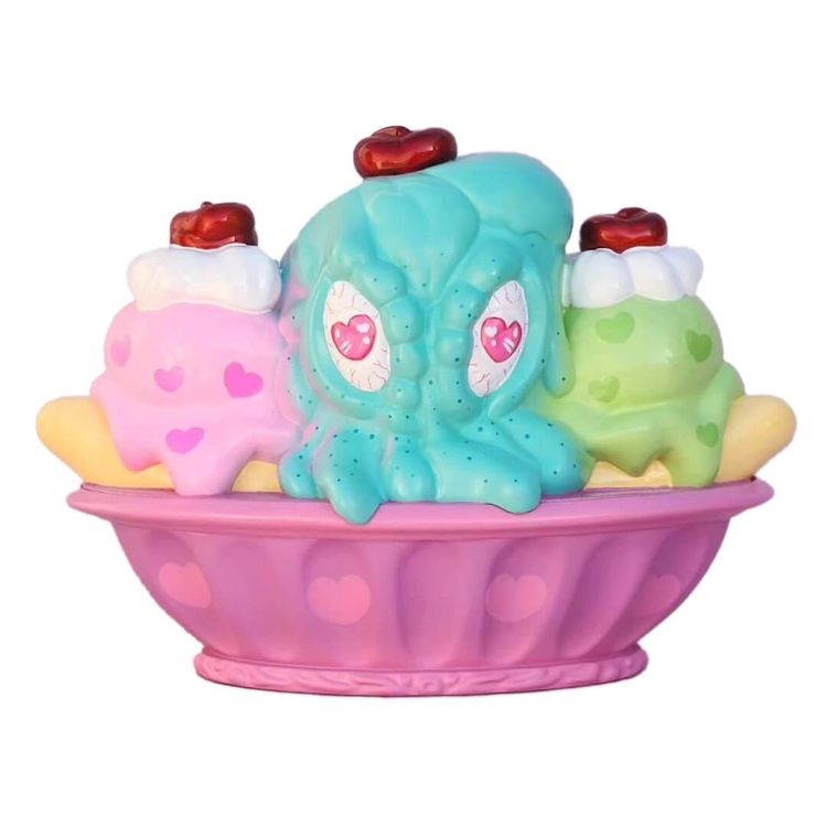 Kaiju Cream Pastel by Jenny Cherry