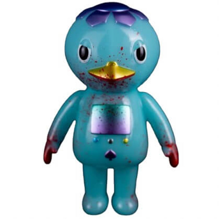 Kappa Robo Blue Glow With Blood Splatter by Cometdebris (Koji Harmon)