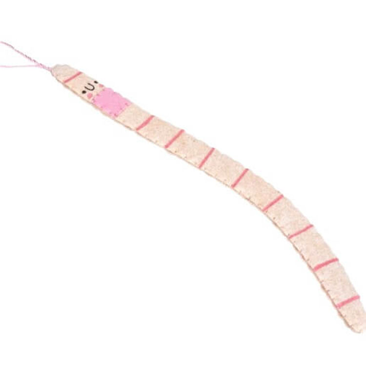 Kawaii Big Worm (Plushie Wall Ornament) by SaoZen