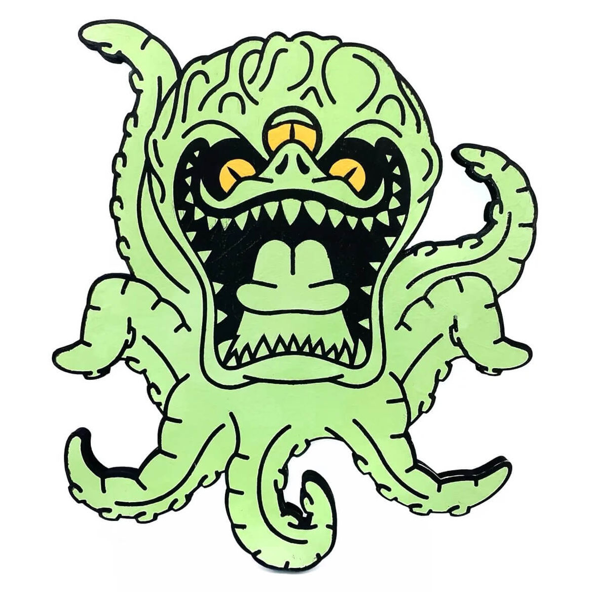 Killer Attacker Octopus (Yellow Green)