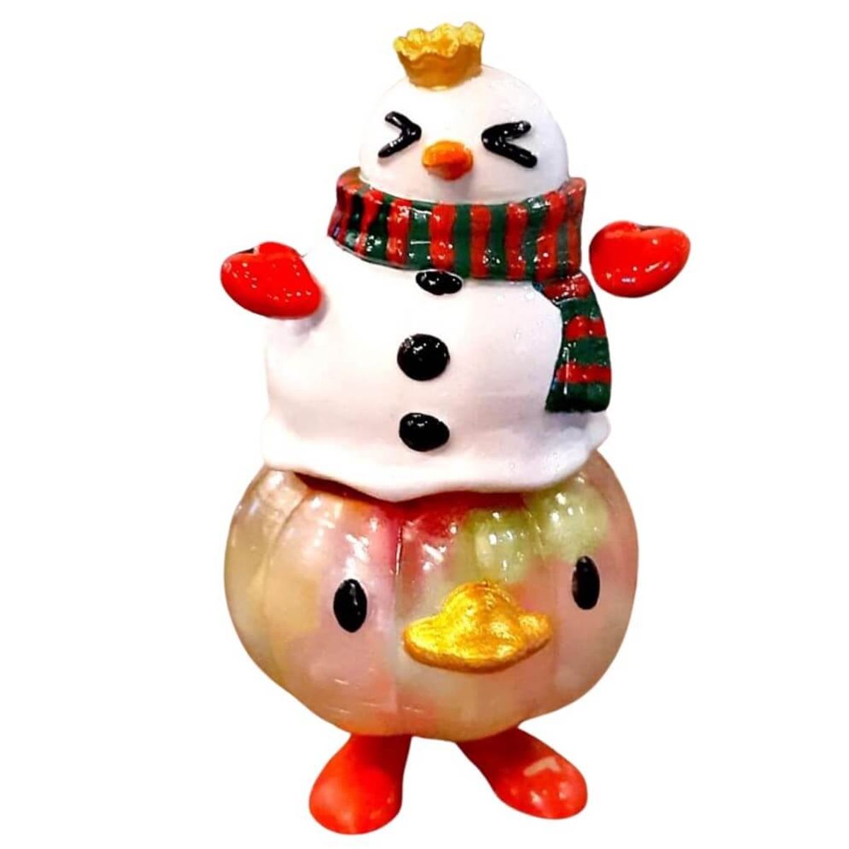 King Ducky Pumpkin Snowman