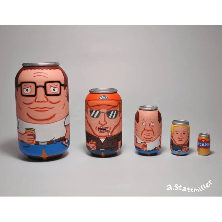 King of the Hill Nesting Dolls by Andy Stattmiller