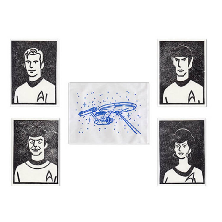 Kirk, Spock, McCoy, Uhura pack by Famous Adolf (Adolf Rodriguez)