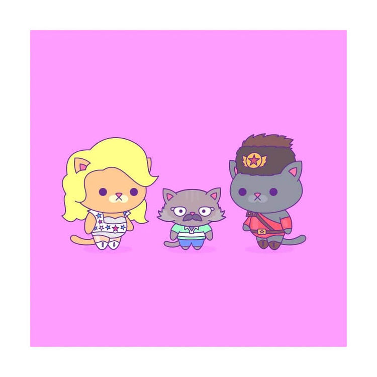 Kitty Cosplay Print - G.L.O.W. Mini Print by 100% Soft