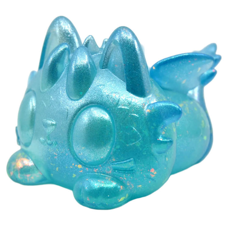 Kitty Dragons Teal Fire by Jeremiah Ketner