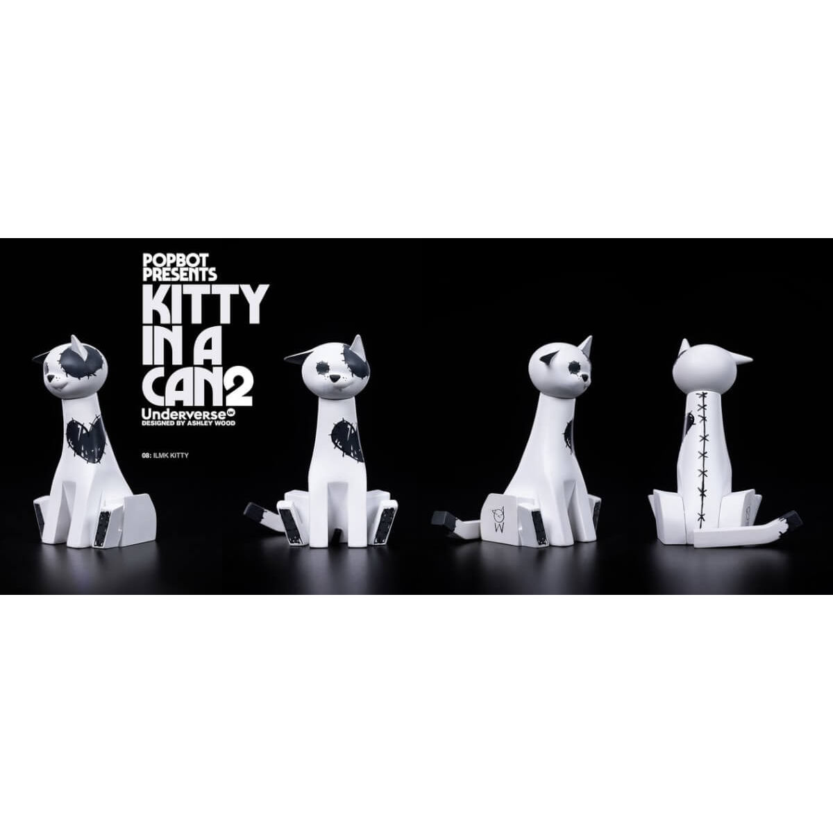 Kitty in a Can Black & White