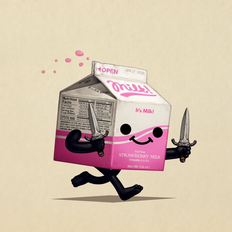 Knives Strawberry (Discord Exclusive) by Mike Mitchell