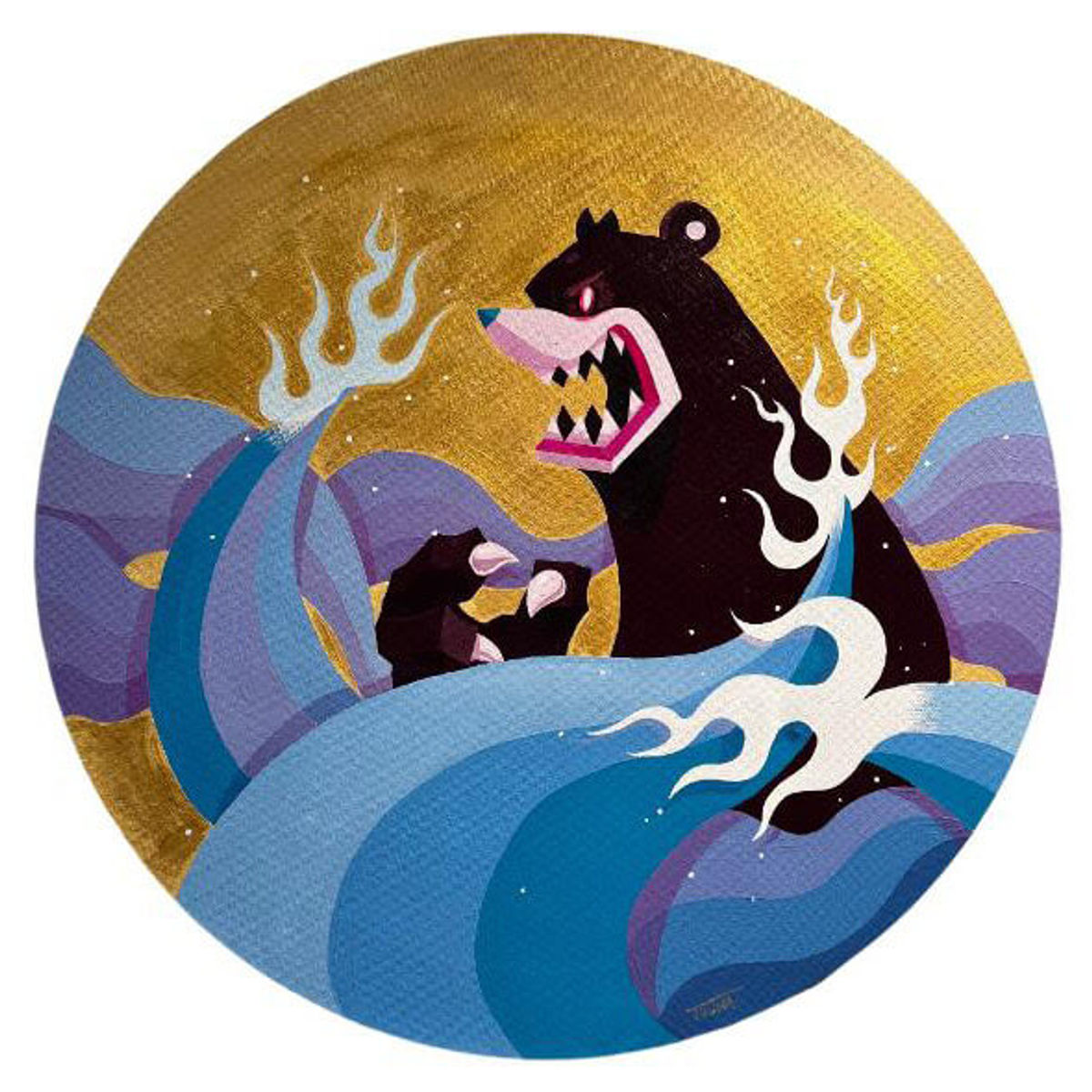 Knuckle Bear Big Wave