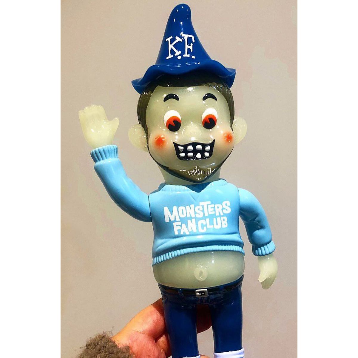 Knuckle Kun Monsters Fan Club Blue GID