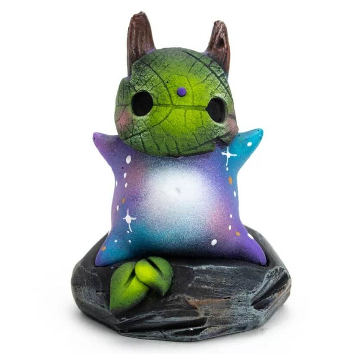 Koroqi the Galaxy Baby Tree Spirit (Leaves on Left)
