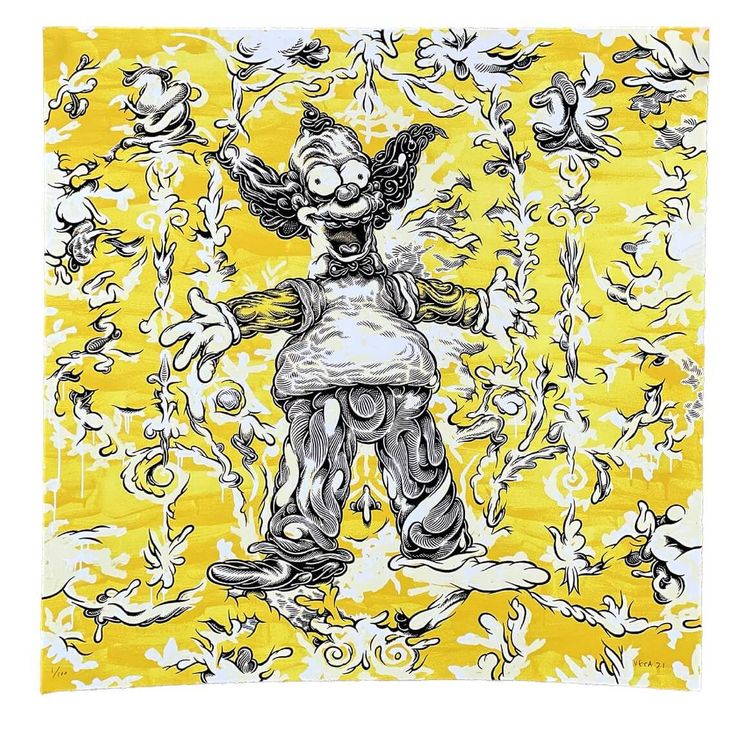 Krusty (Yellow) by Mark Dean Veca
