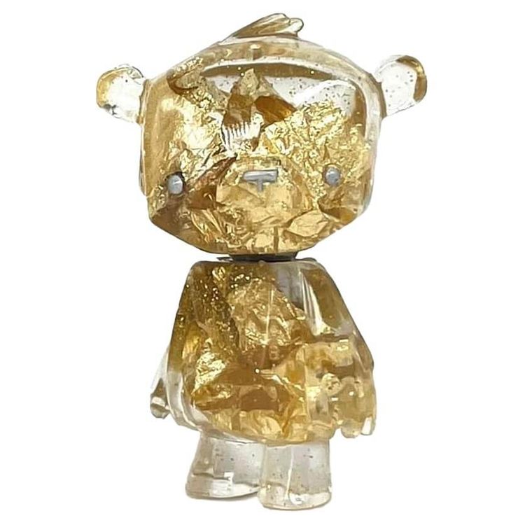 Kuma Cub Clear Gold Flakes GID by Dead Beat City (Barnaby Purdy)