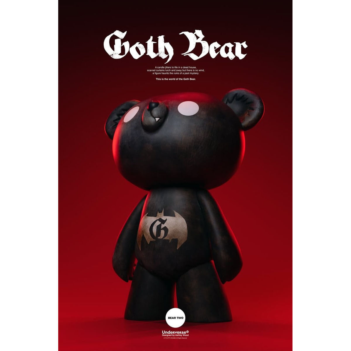 Kuntsler Goth Bear (Bata Logo Version)