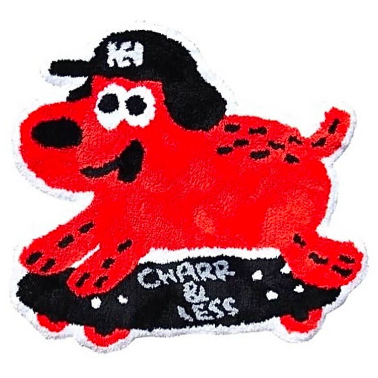 LESS X Charr Red One Chu Rug by CHARR (Charr Morita)