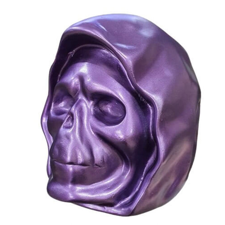 LIFESIZE SKELETOR HEAD  - metallic purple by Kalaka Toys