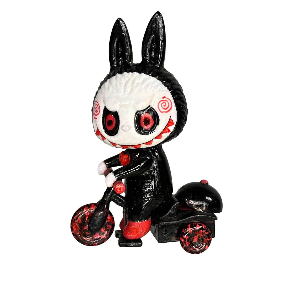 Labubu Billy from Saw on trike