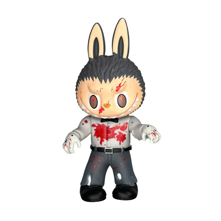 Labubu Black & White Zombie by Teeewizzle (Thad Wilkes)