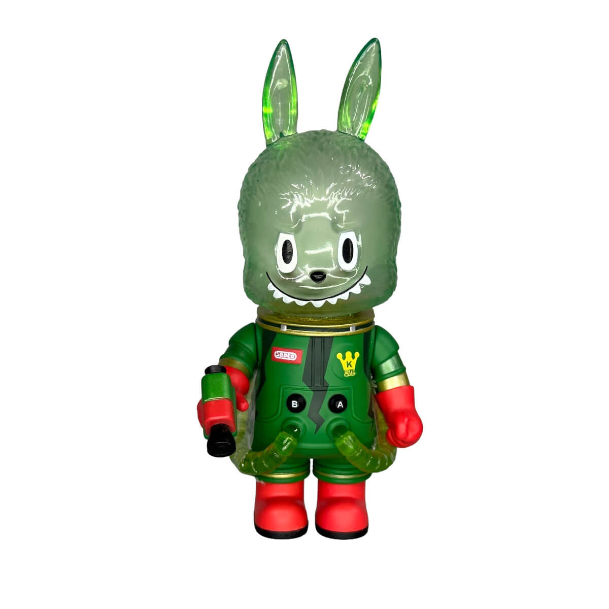 Labubu Green Clear Space Army