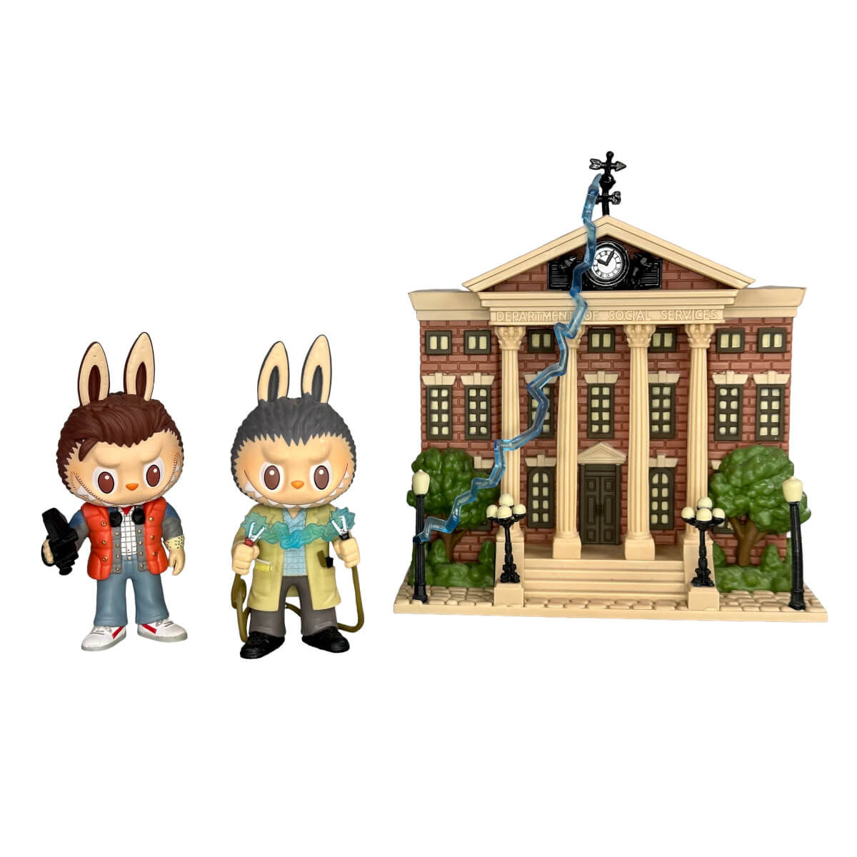 Labubu Marty & Doc clock tower