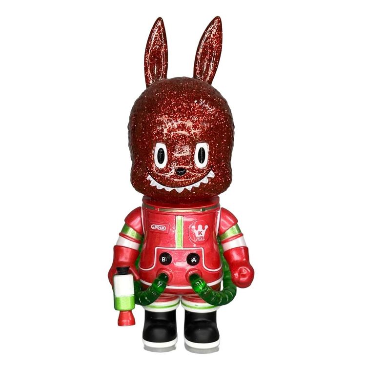 Labubu Red Glitter Space Army by Teeewizzle (Thad Wilkes)