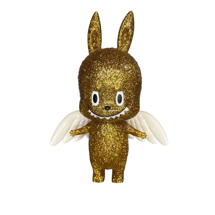 Labubu gold glitter with wings by Teeewizzle (Thad Wilkes)