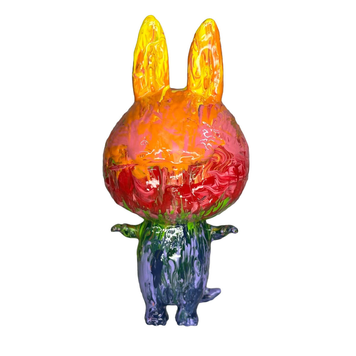Labubu rainbow drip figure