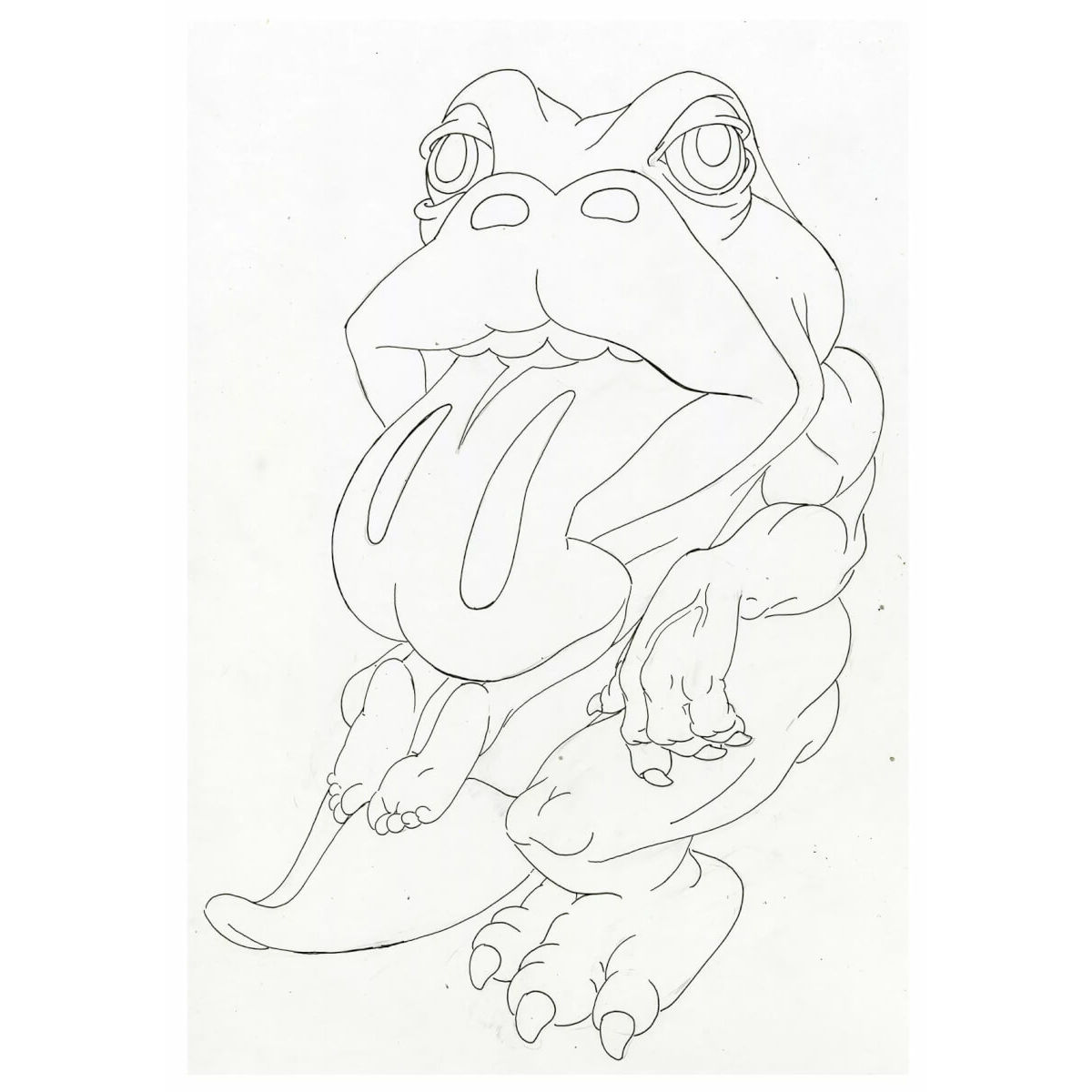 Lady Lips Kaiju (Drawing)