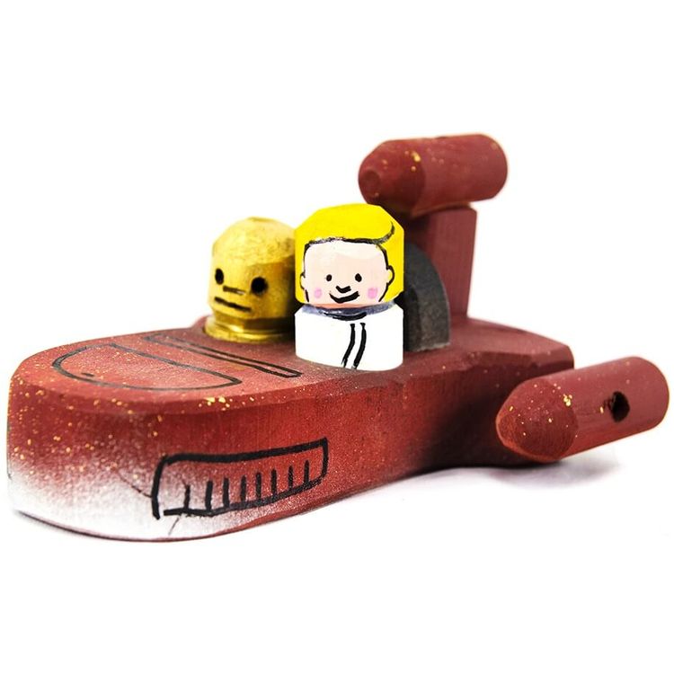 Landspeeder in Wood by Edwin Salas