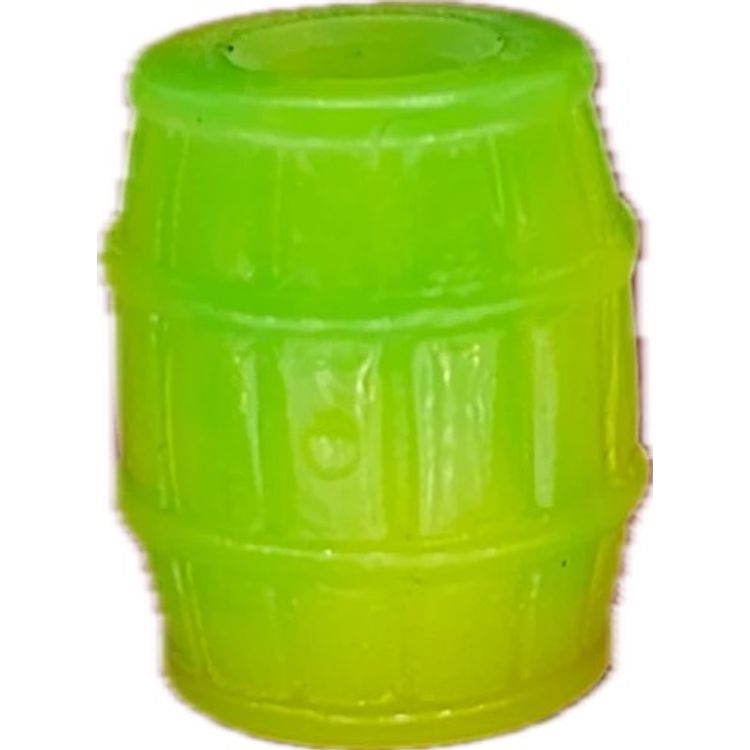 Lemon Lime Gish Barrel Bead by Glow Man Dan