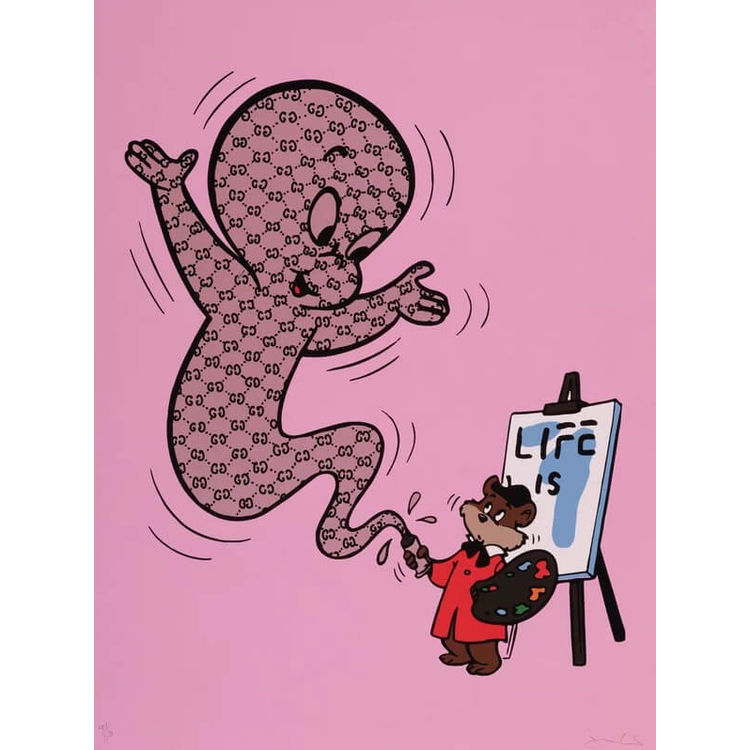 Life is Easel (Pink) by Trevor Andrew