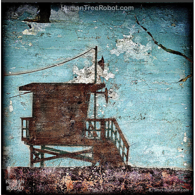 Lifeguard Tower, Blue by HumanTreeRobot