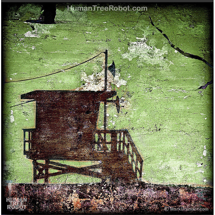 Lifeguard Tower, Green by HumanTreeRobot