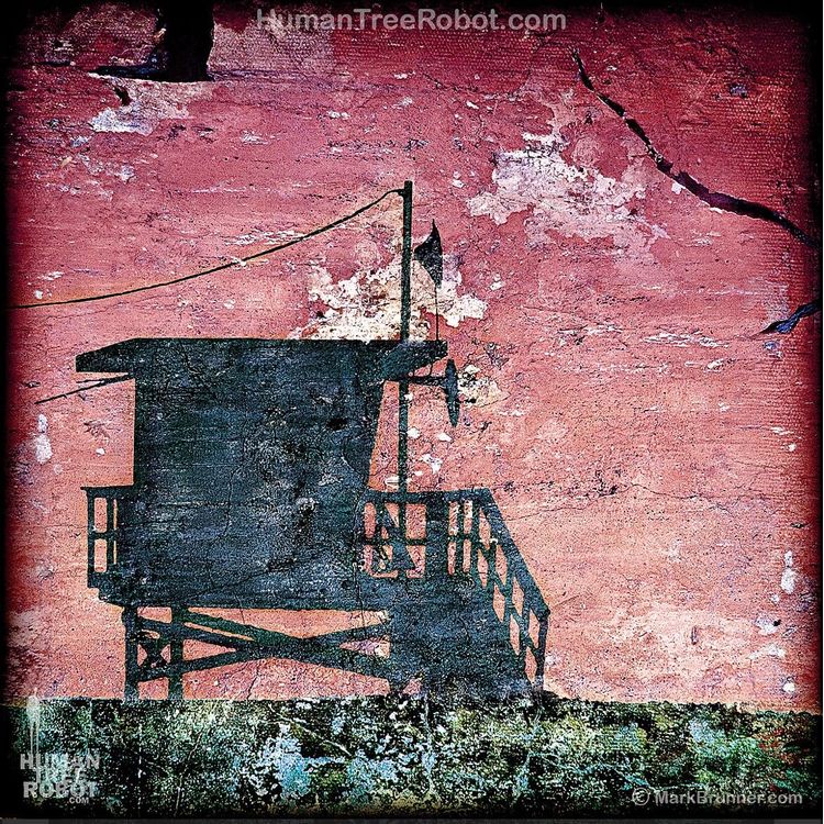 Lifeguard Tower, Red by HumanTreeRobot