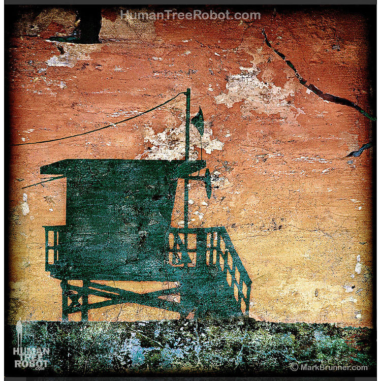 Lifeguard Tower, Yellow by HumanTreeRobot