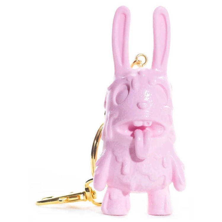 Light Pink Micro Zombie Bunny Keychain by Fetch for Donuts (Aleana Soto)