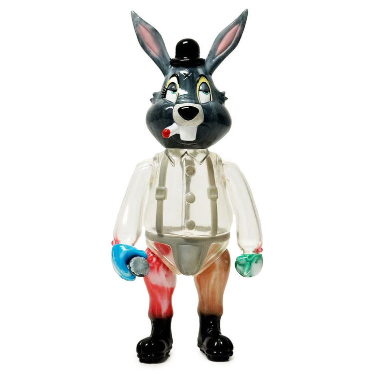 Lil Alex Clockwork Carrot Gray Clear Mini by Frank Kozik
