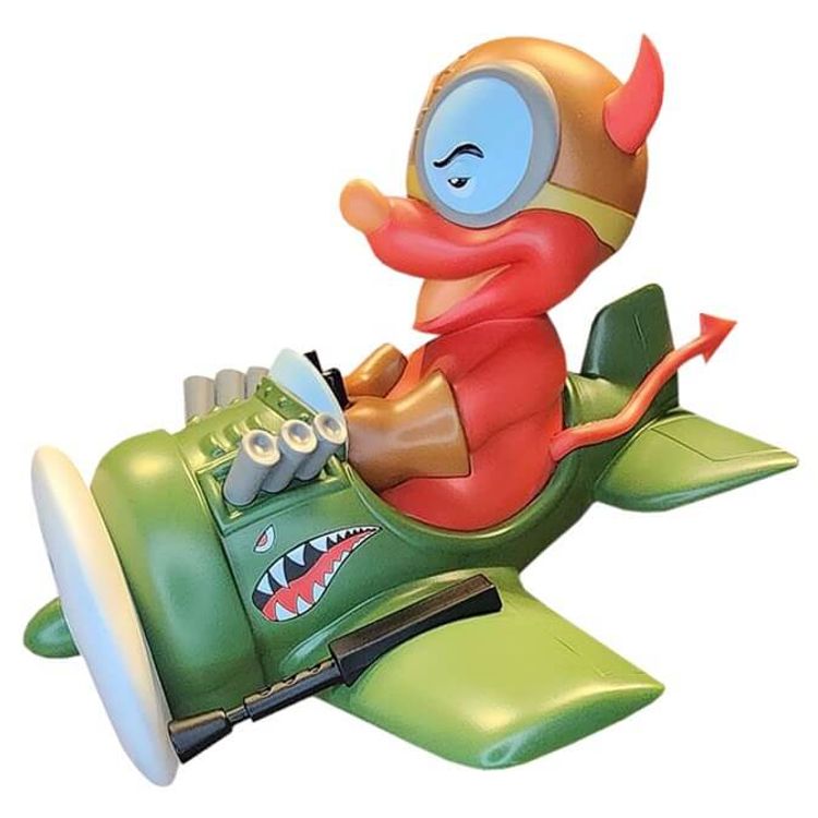 Lil Devil Ace Pilot Olive Green Shark Nose by Adventures of the 19XX