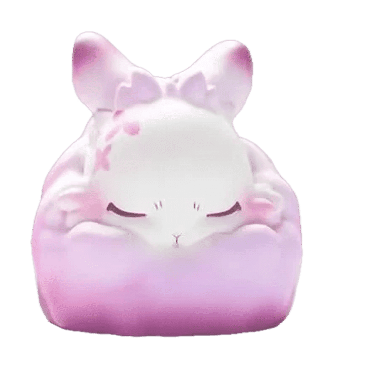 Lilac Cotton Ball Raby by Yoyo Yeung