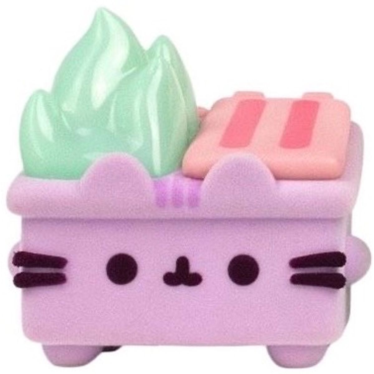 Lilac Flocked Pusheen Dumpster