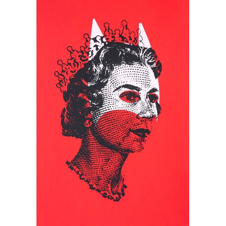 Lizzie White, Black and Red A5 by Heath Kane