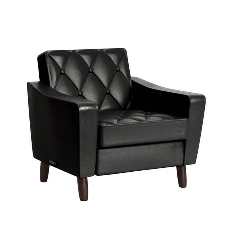 Lobby Chair One Seater Standard Black by Karimoku