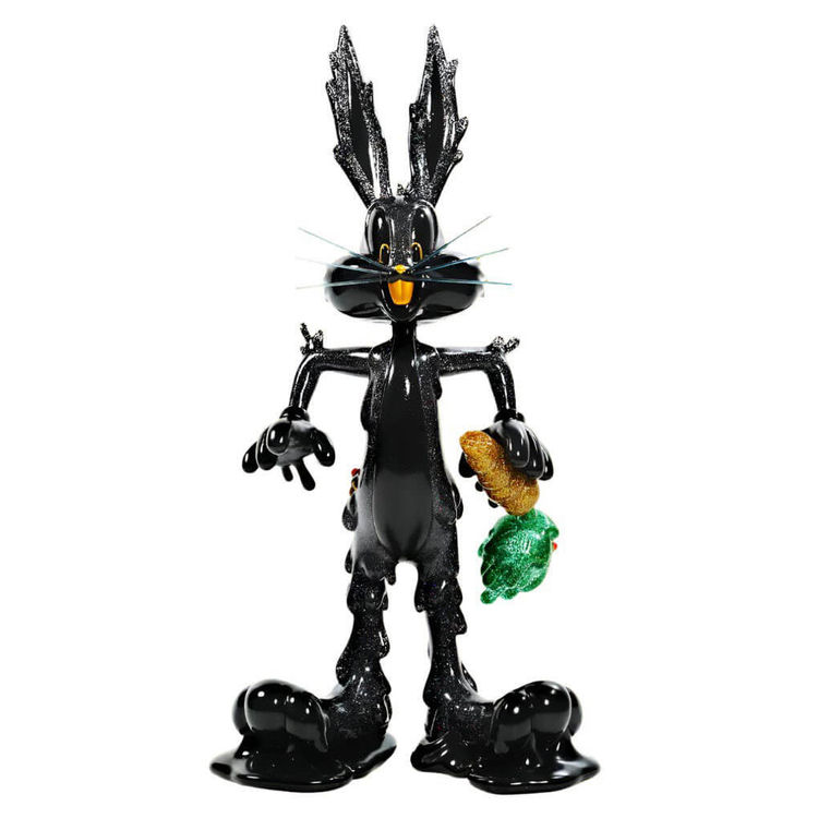 LooneyTunes Bugs Bunny Erosion Glitter Black by Instinctoy (Hiroto Ohkubo)