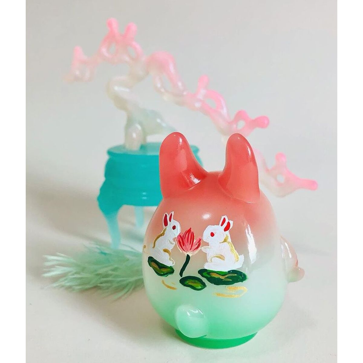 Lotus Rabbit Daruma